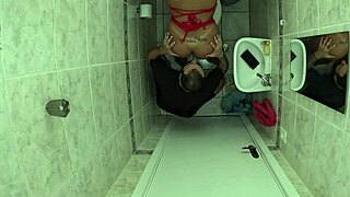 caught her in bathroom, ended up slamming hard