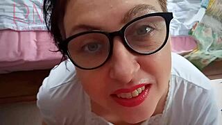 blowjob cum on face cum on glasses facial the bitch sucks her buddys dick point of view a man fucks a slut in the mouth without panties full