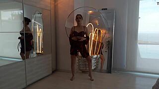 Antonia Sainz Performs Sexy Strip Dance