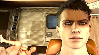 nico cries as ass gets drilled in van