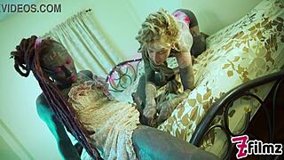 Tattooed couple explores alternative hairstyle in hardcore scene