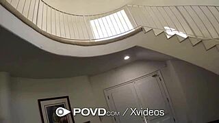 Step-sis caught step-bro watching porn, blackmailed him into POV action. Things got wild fast.