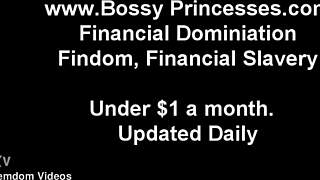 Financial domination femdom humiliation
