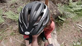 bike ride turns into outdoor sex with liz and ted!