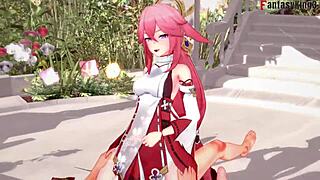Yae Miko Gets Fucked In Genshin