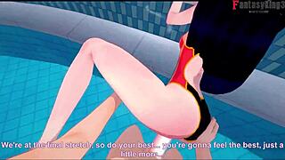 Violet Parr Enjoys Pool Time In POV Incredibles Scene