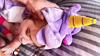 babe gives blowjob then takes hard pussy pounding pov.