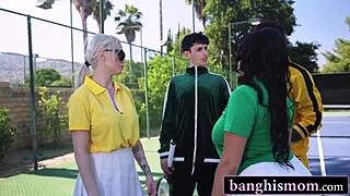 tennis match turns into steamy milf foursome