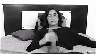 Ever seen a Colombian shemale unload live on cam?