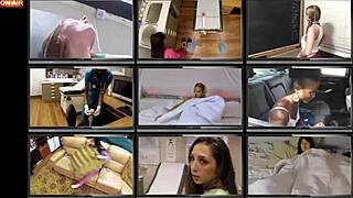 In the hospital, stefania mafra is experimented on by nurses with hitachi wands