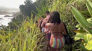 Fiz Uma Putaria Na Praia De Nudismo Com Minhas Amigas Gostosas, Com Geral Olhando