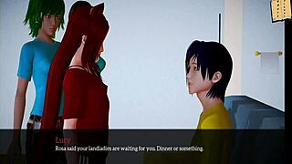 My new family episode with teen redhead