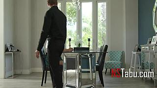 Young Asian Slut Kimora Quin Bound In Uniform, Spanked And Submissive To Old Man