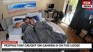 fck news - intruder caught spying