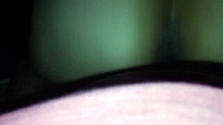 BBW sits on huge black cock in POV