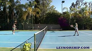 Sarah Vandella feels seduction in hot tub with lesbian teen