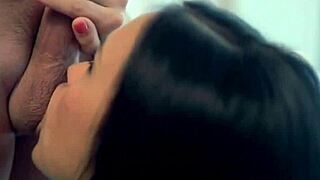 Hot Brunette Lady Works Hard for That Messy Facial Cumshot!