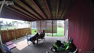 wife sucks cock in public for mouthful of cum