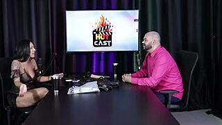 Na TIV Models in Sheer Red Lingerie with Paulo Avelar