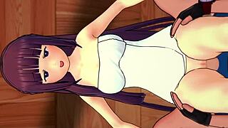 Fern's Towel-Clad Sex Contrasts with Intense Passion in 3D Cartoon