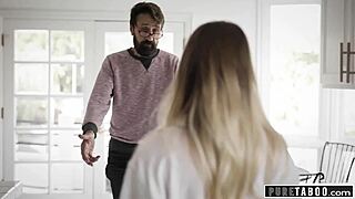 Shocking! Pure Taboo Dad Tricks Step-Daughter Into Raw Sex!