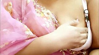 chubby asian lady enjoys fat play