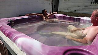 I Relax With Dayanara In The Hot Tub