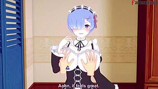 hey rem, suck and fuck those big maid boobs?