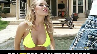 Stunning Bikini Clad Bombshell Nicole Aniston Fucks Her Poolboy