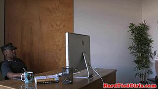 Gorgeous Submissive Bound and Canned in Rough Play