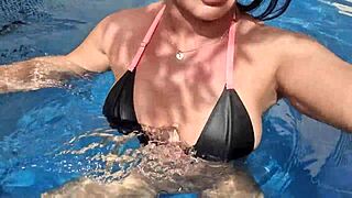 Latina brunette sucks big ass in hotel creampie amateur scene