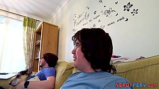 First Time Brits Tricked into Sucking Perverted Nerd in POV