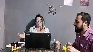 Latina milf uses her ass to sell with big cock creampie