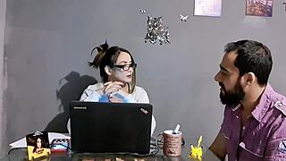 Latina milf uses her ass to sell with big cock creampie