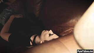 Petite teen 18+ in weird reality with older guy