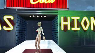 辐射4大奶时尚辣妹Sky