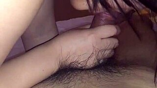 chinese milf gives amazing blowjob to big ass