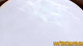 Brunette Teen Babe Sucking Dick Hard