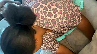 BBC pounds wet BBW pussy on couch, big tits bouncing wildly