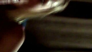 Blonde whore sucks big cock with ring