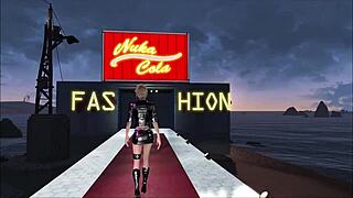 辐射4大奶时尚辣妹Sky