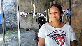 neighbor left patio open, saw her ass, filled it with cum