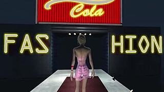 辐射4大奶时尚辣妹Sky