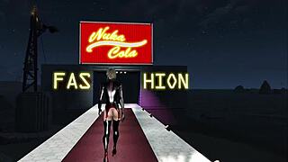 辐射4大奶时尚辣妹Sky