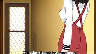 Hentai busty stepmom teaches young stepdaughter explicit sex lessons