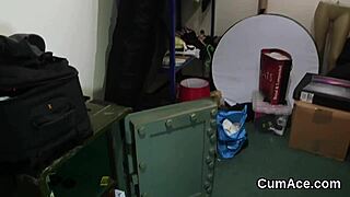 Nasty honey receives facial and eats the semen