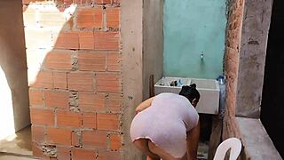 European stepsister gets roughly fucked for her huge ass