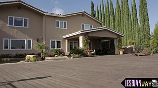 Blonde Lesbian Stuns Boss with Intense Pussy Eating Skills.