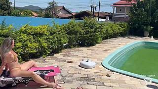 i waited for my corno husband to leave so i could suck the pool cleaner's huge cock