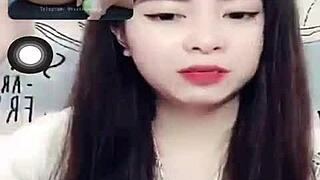 Bunny live show full face talking.